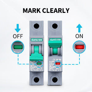Renogy miniature DC circuit breaker position indicator