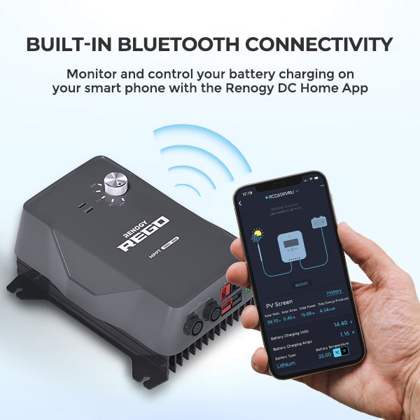 REGO solar controller battery protection feature