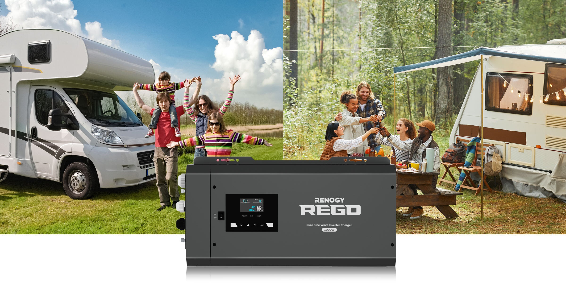 REGO 3000W inverter charger overview