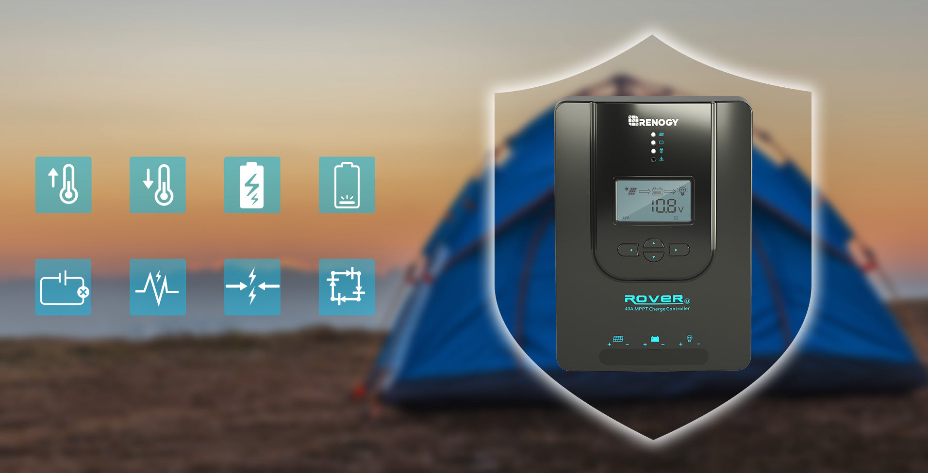 Integrated Rover controller safety protection functions