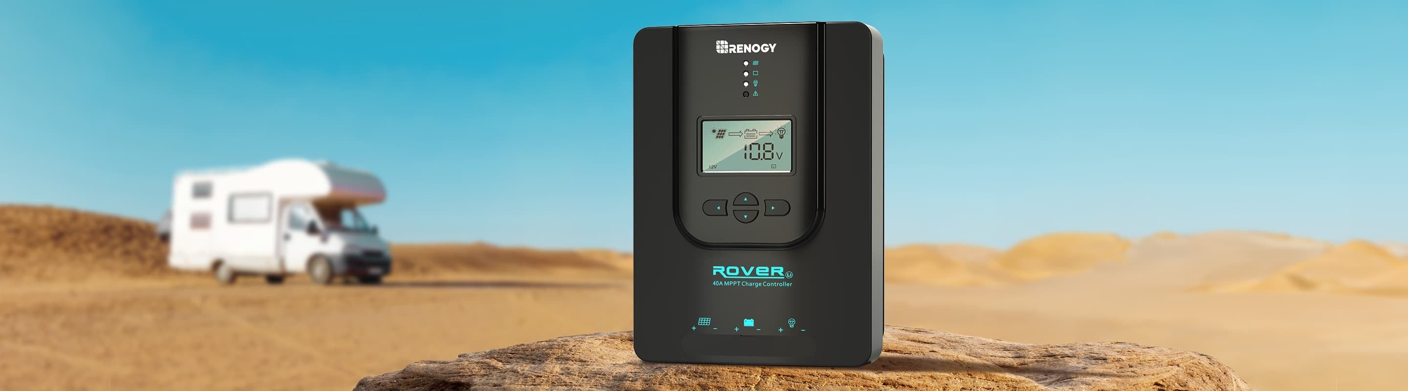 Renogy Rover Li 30 Amp MPPT solar charge controller with Bluetooth
