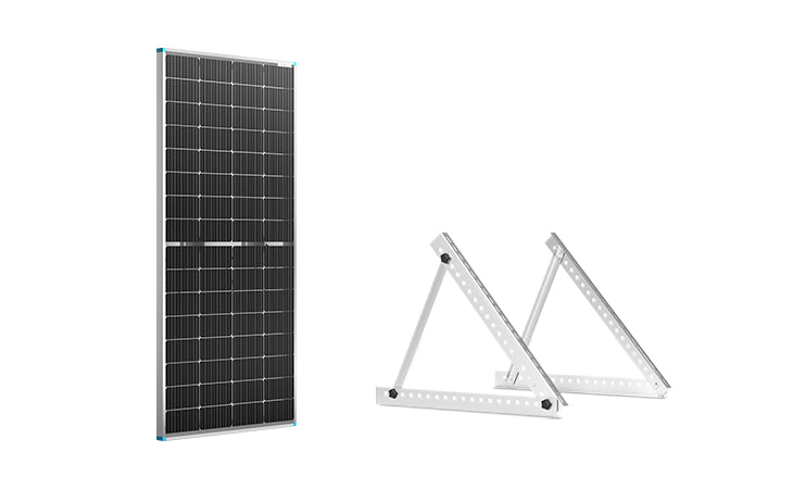 Renogy 28-inch bracket bundle with bifacial 220W solar panel