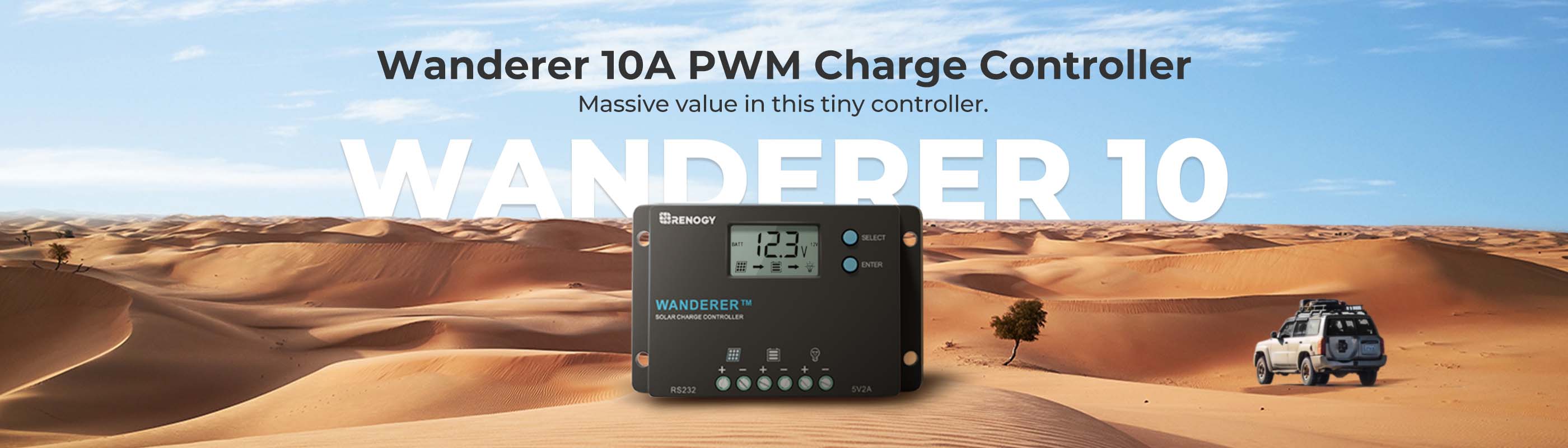 Renogy Wanderer 10A PWM charge controller overview