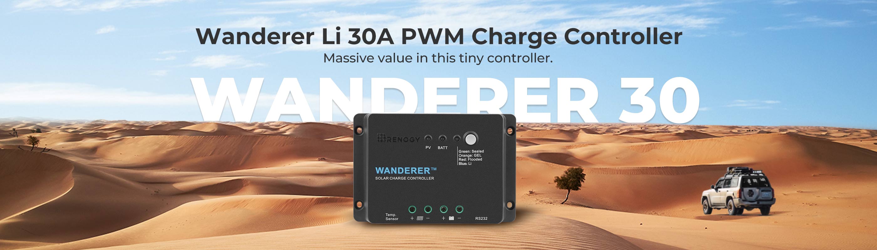 Wanderer Li 30A controller overview