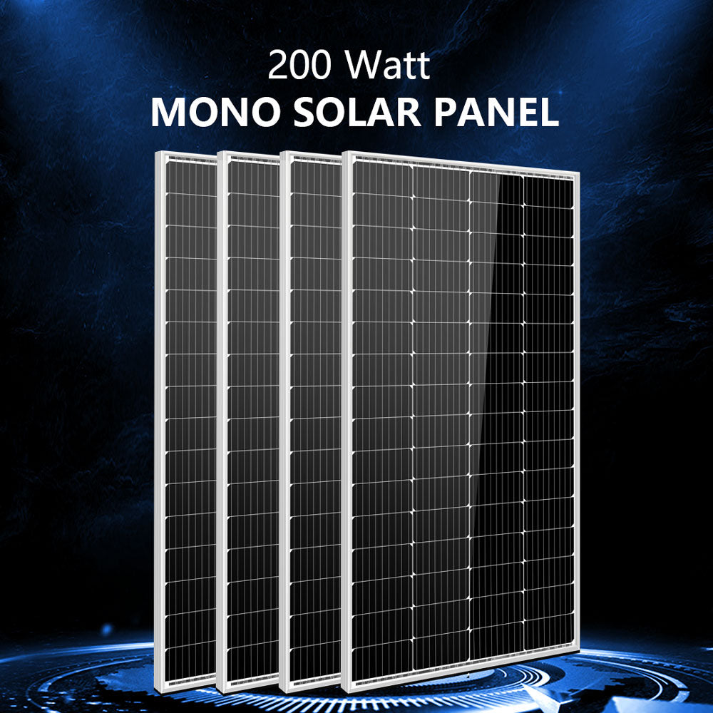 SunGoldPower four 200 watt monocrystalline solar panels included with the SGKT-3PRO kit
