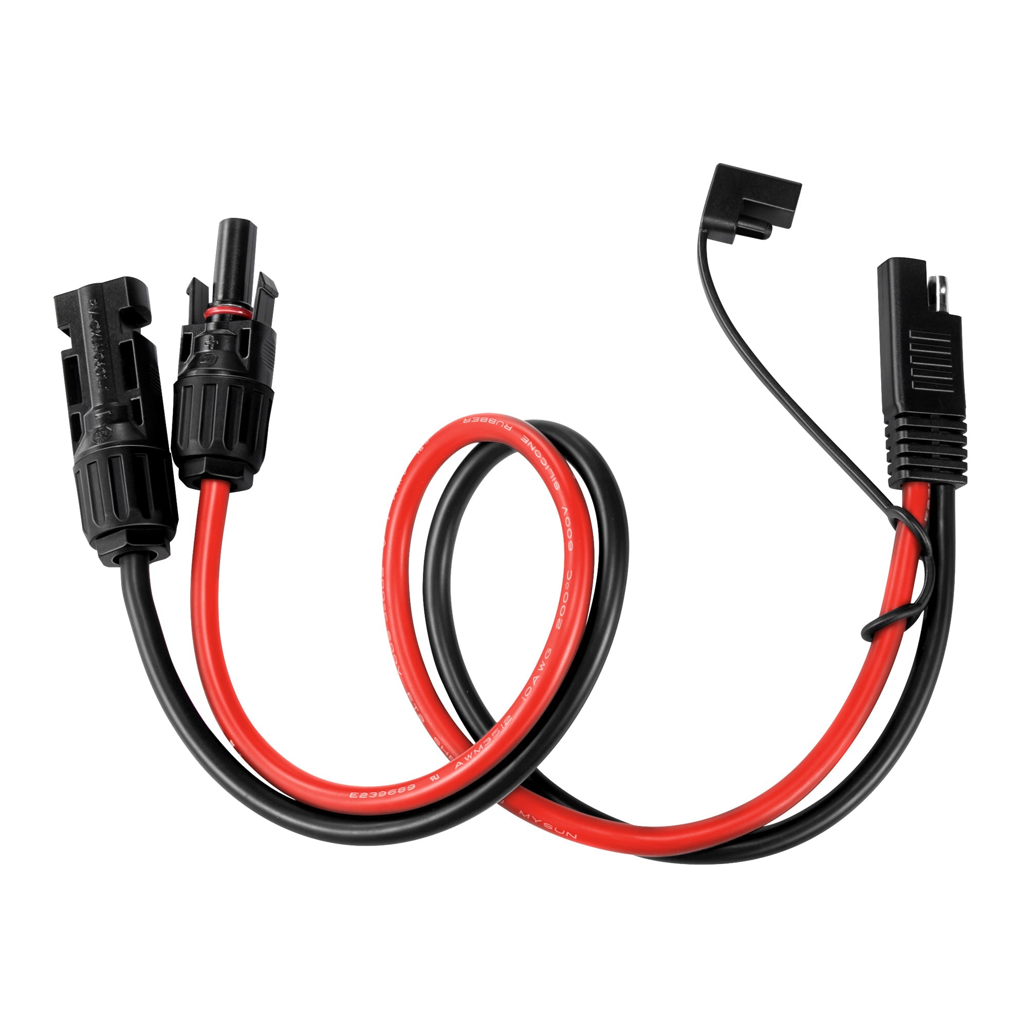 Rich Solar 10AWG Solar Connector to SAE Adapter | Connect Solar Panel Connectors to SAE Plug