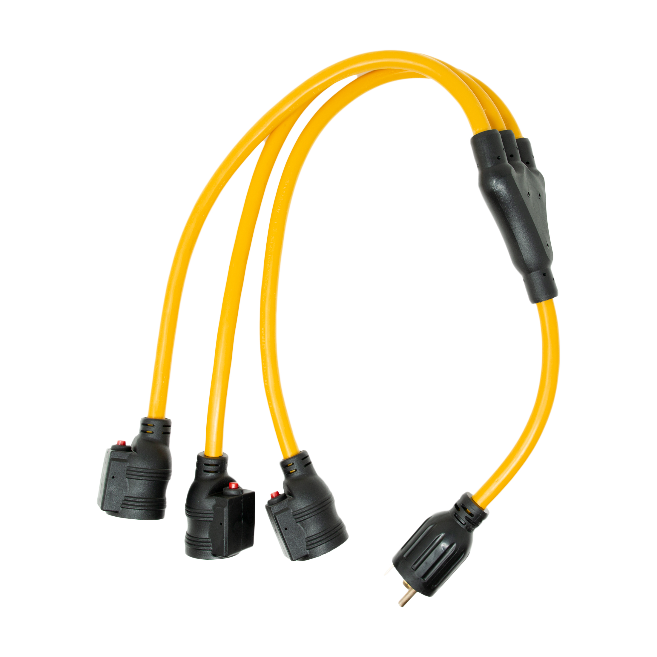3FT Heavy Duty TT-30P to (3) 5-20R Short Power Cord
