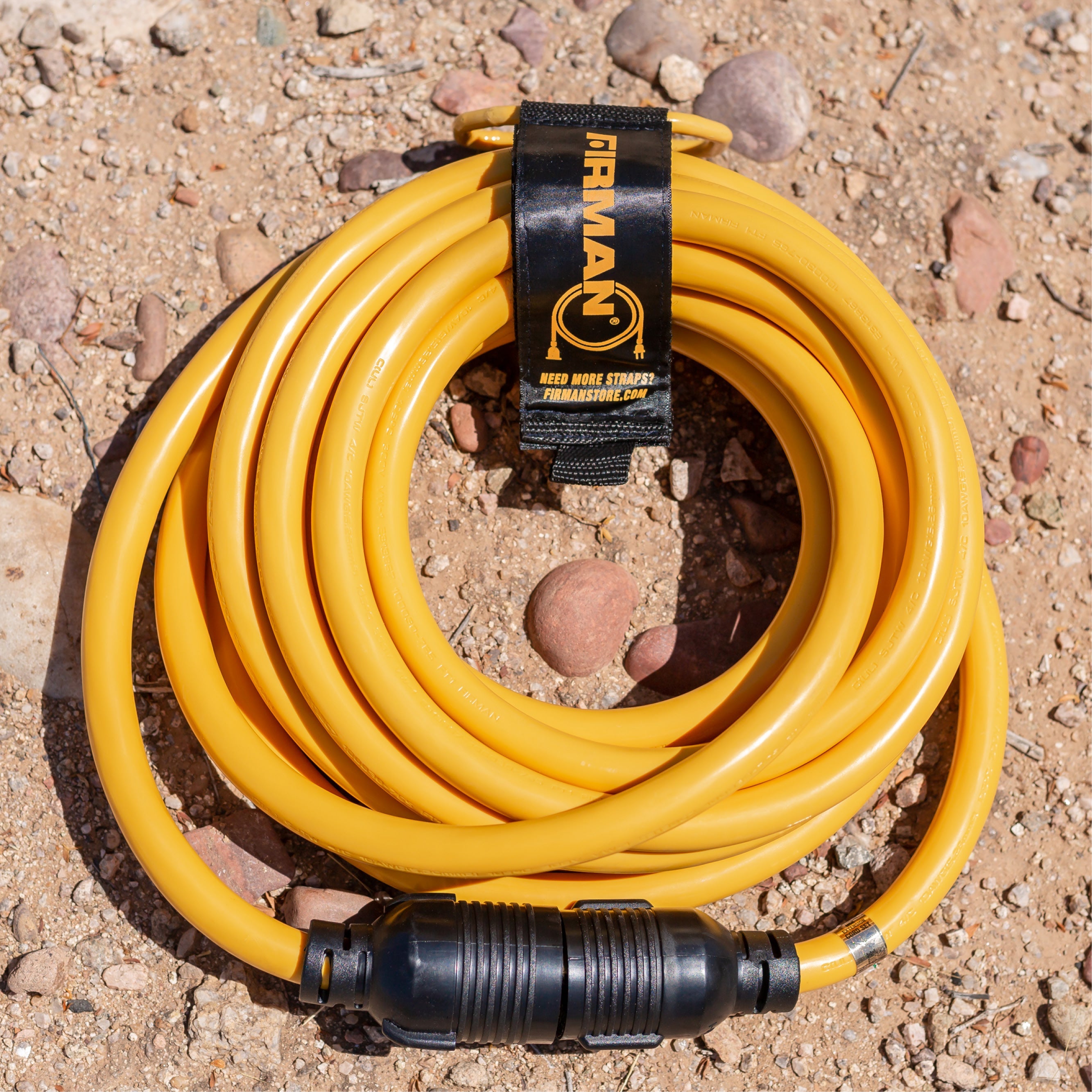 25ft Heavy Duty L14-30P to L14-30R Power Cord Extension With Storage Strap