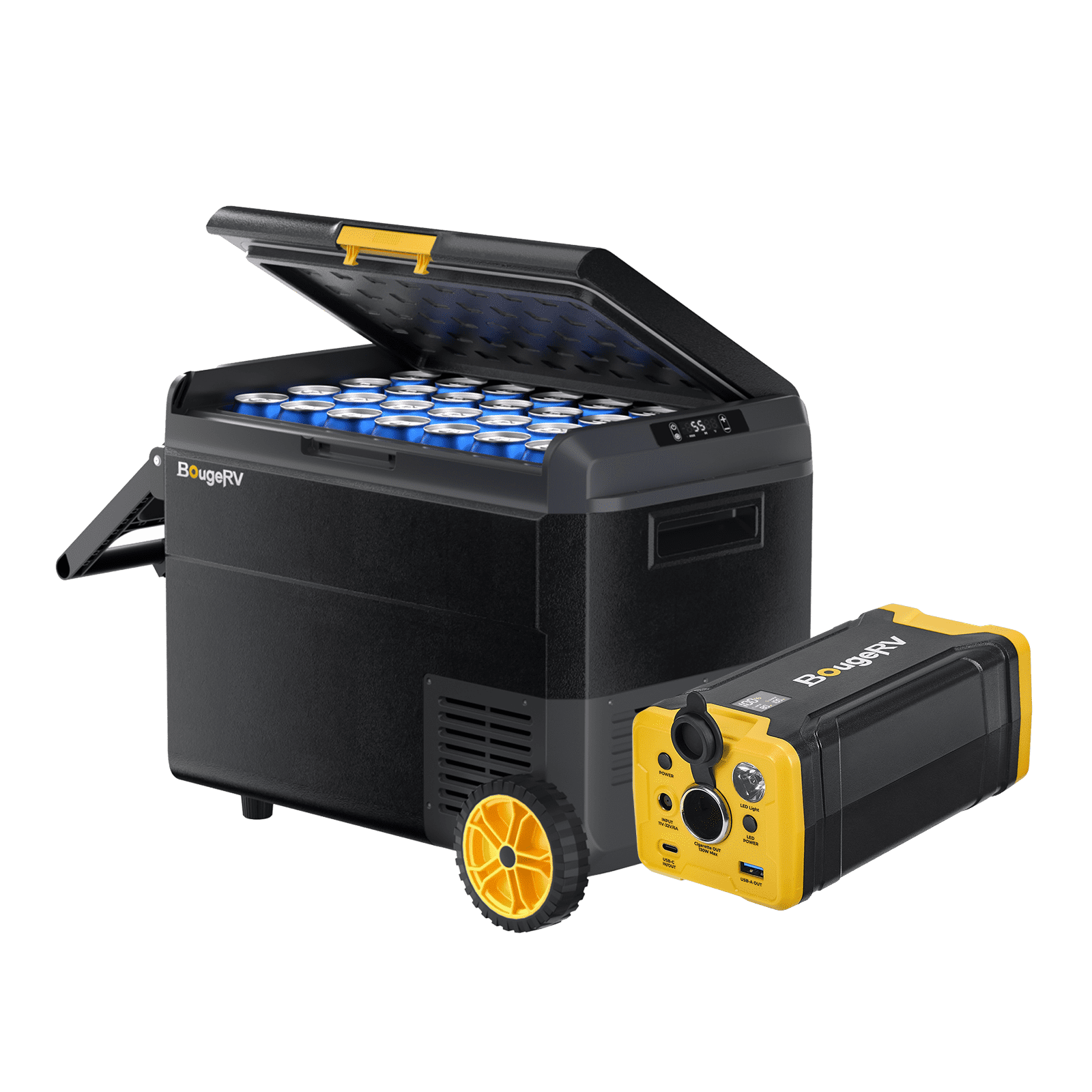 BougeRV CRS 53QT 12 Volt Portable Car Fridge