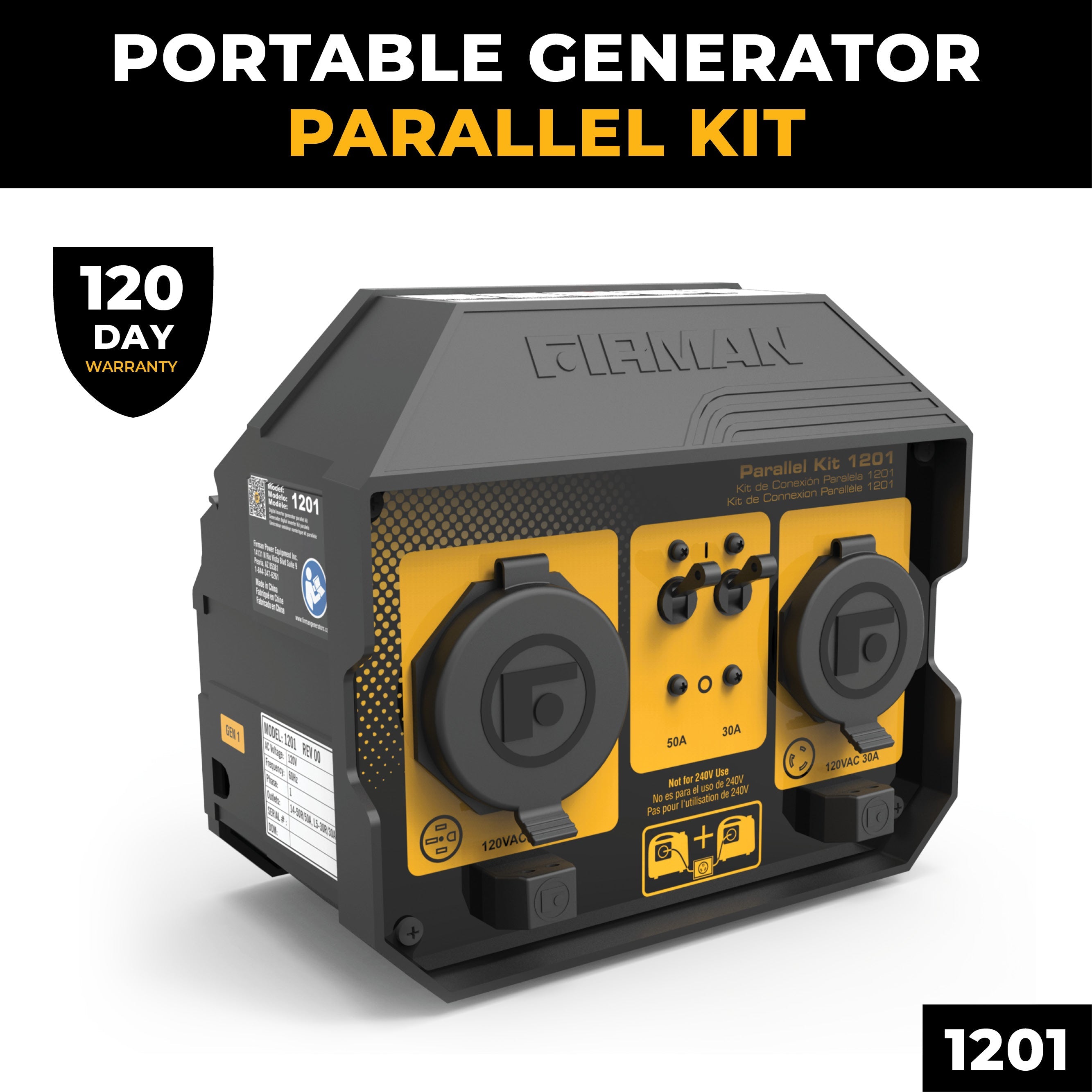 50A Portable Generator Parallel Kit