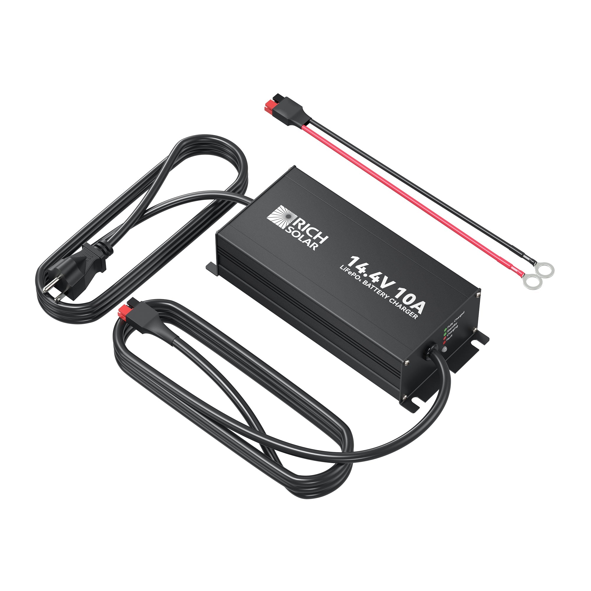 Rich Solar 12V(14.4V) 10A | 100-240VAC | 12V LiFePO4 Battery Charger