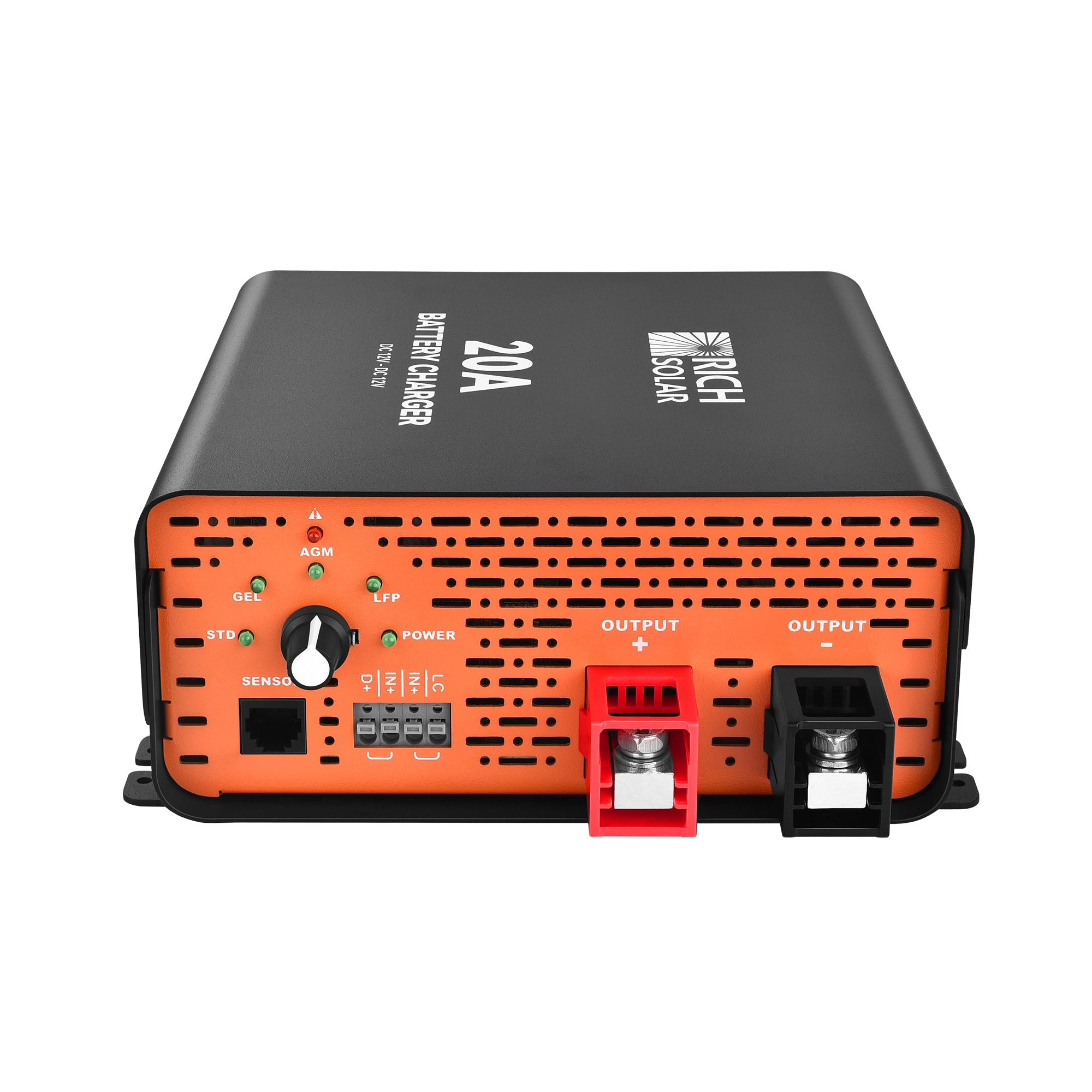 Rich Solar 12V 20A 40A 60A DC to DC Battery Charger for RV, Van, Boat, Off-Grid | Lithium & Lead-ACid Batteries