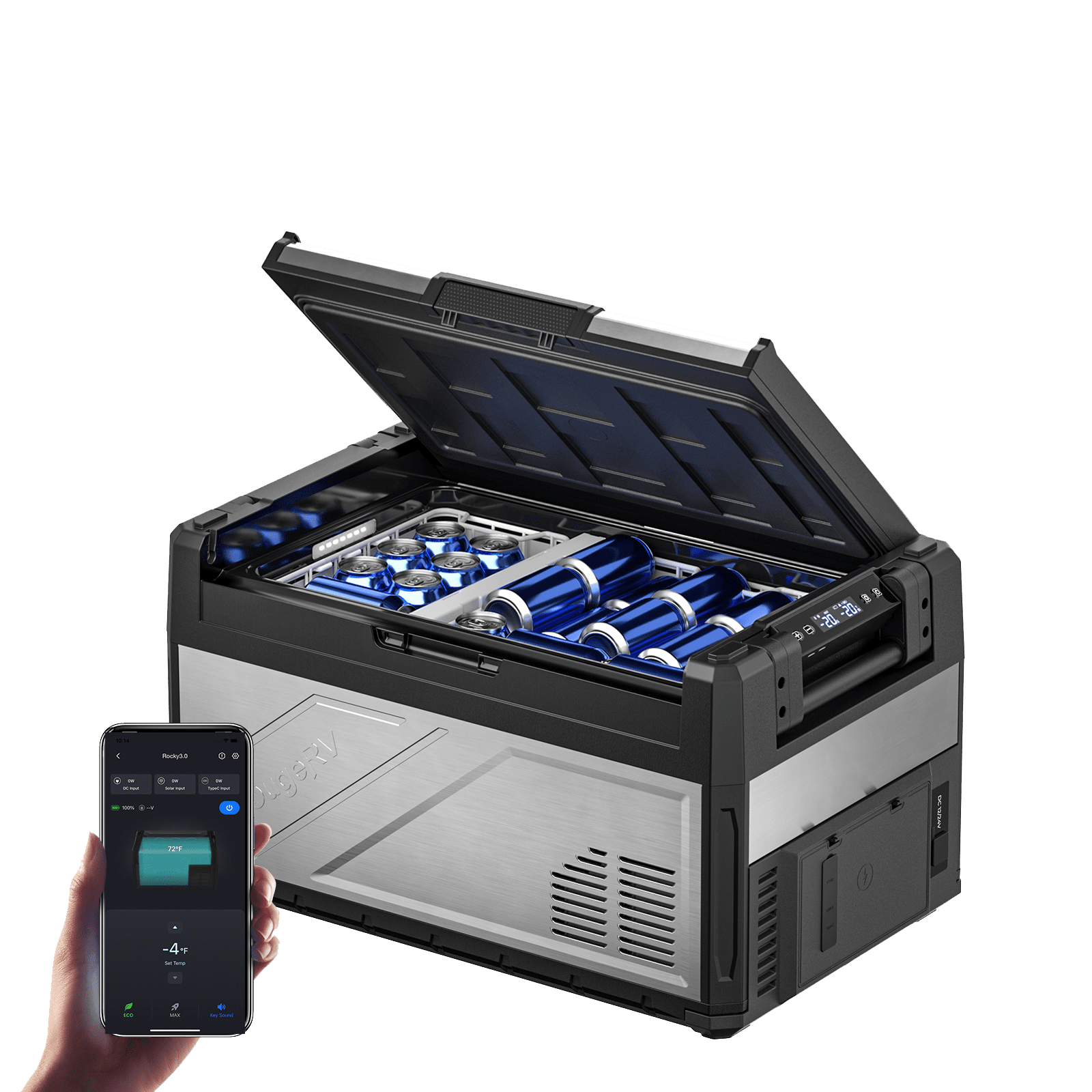 BougeRV Rocky V3.0 41QT Dual Zone 12V Car Fridge