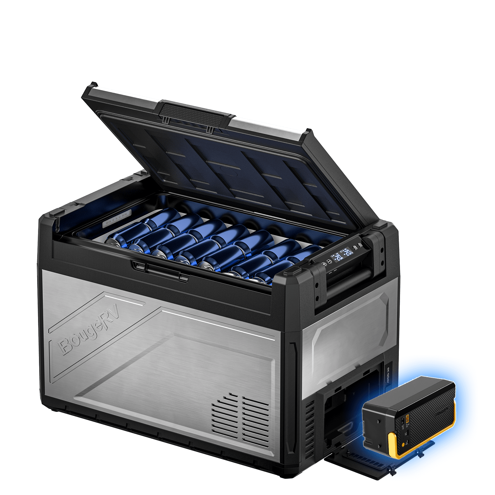 BougeRV Rocky V3.0 55QT Dual Zone 12V Car Fridge