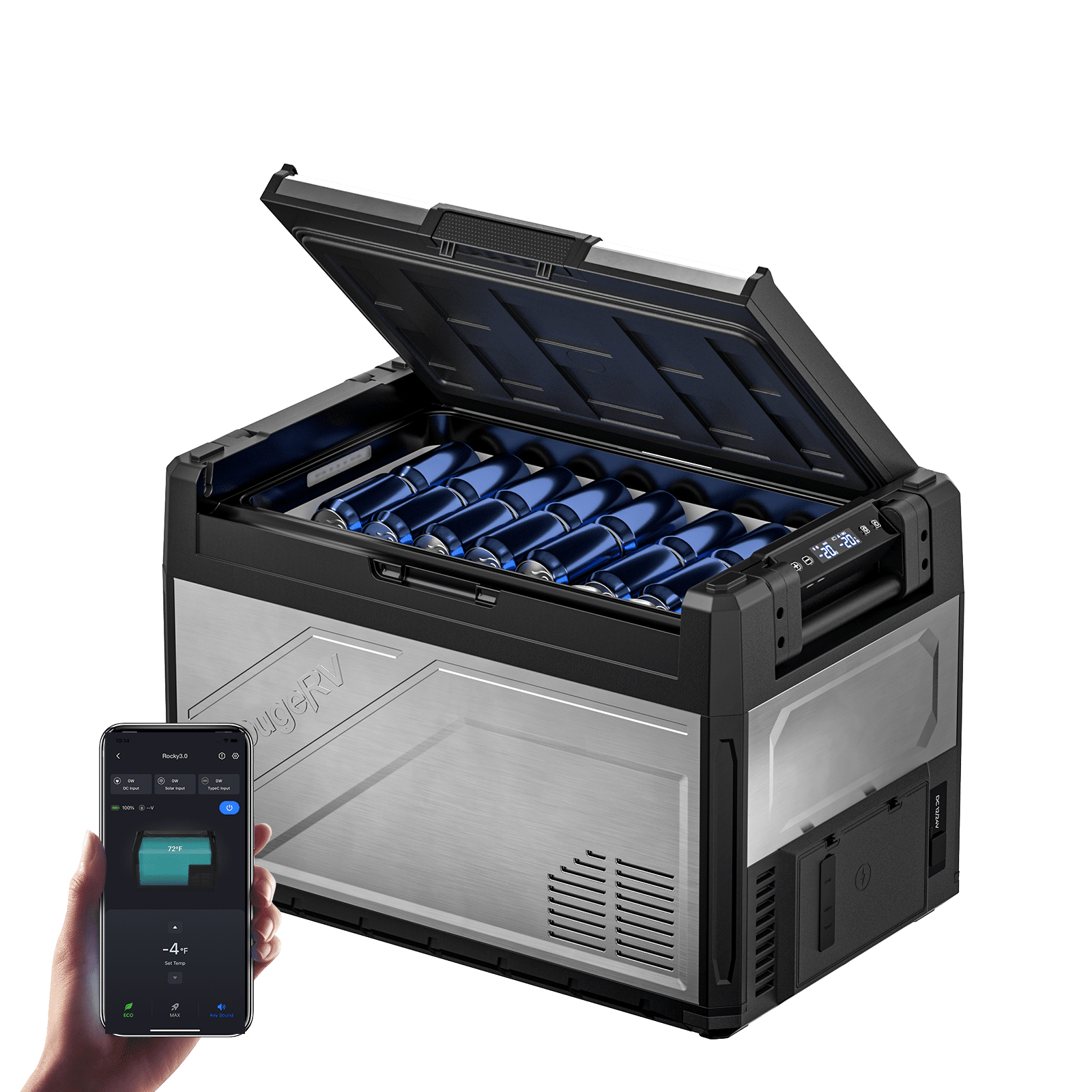 BougeRV Rocky V3.0 55QT Dual Zone 12V Car Fridge