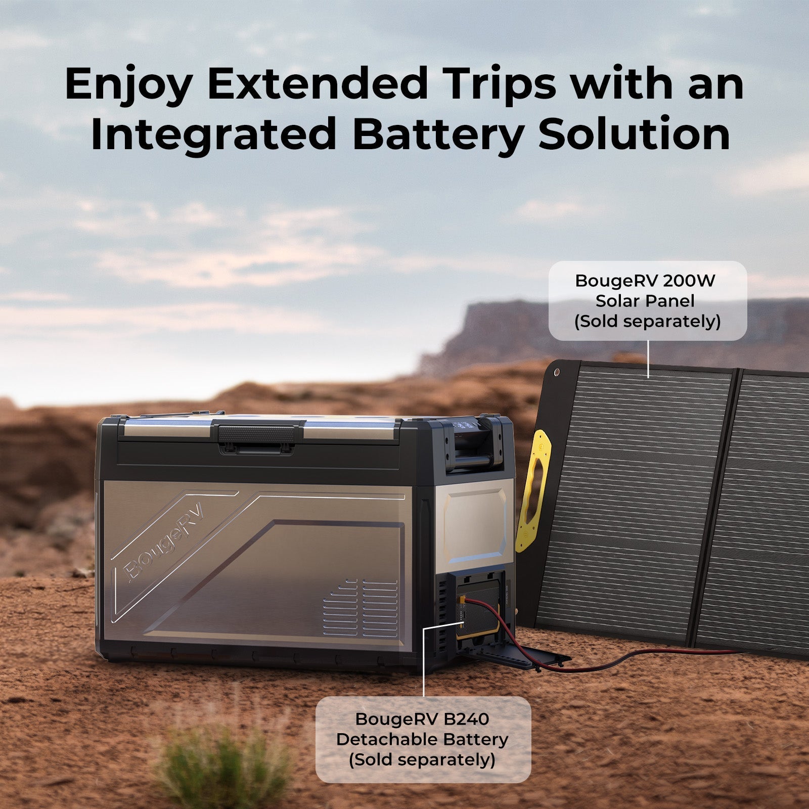 BougeRV Rocky V3.0 55QT Dual Zone 12V Car Fridge