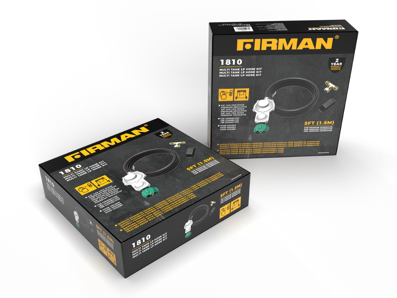 LPG Tank Hose with 3-way fitting