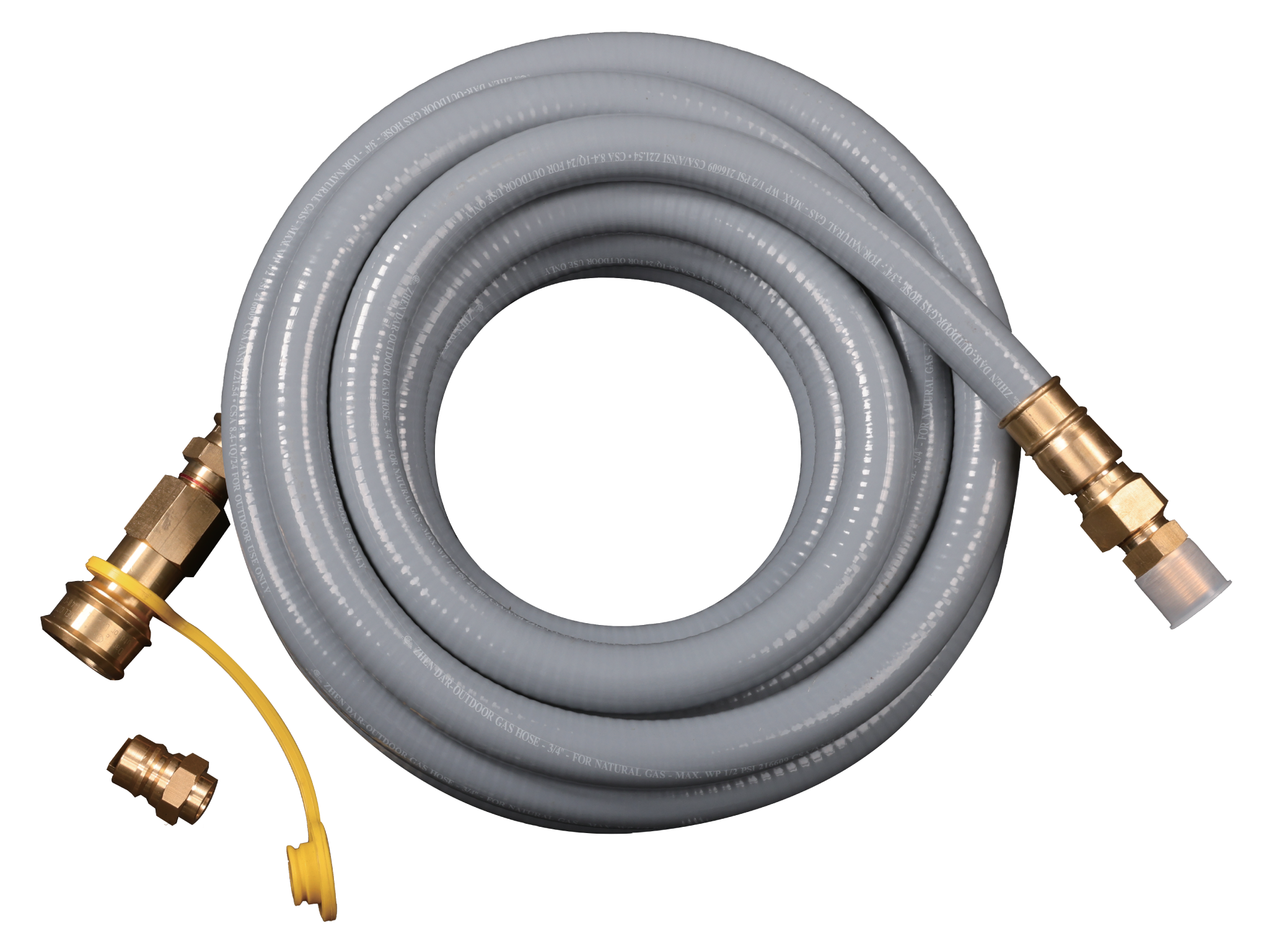 25FT Natural Gas Large Hose 3/4in with Storage Strap