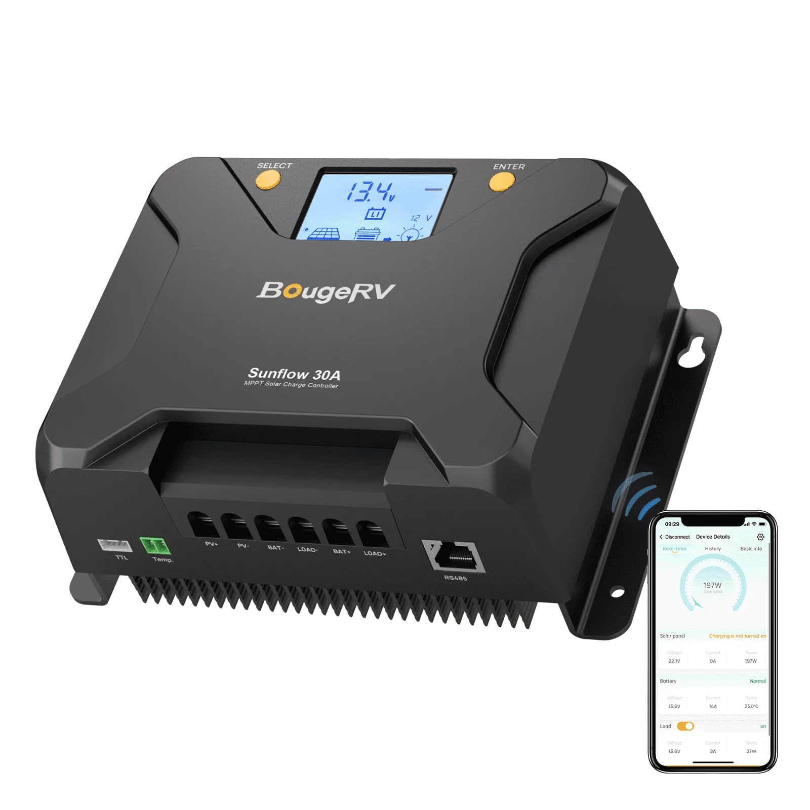 BougeRV 200W 12V CIGS Flexible Solar System Kit(Adhesive)