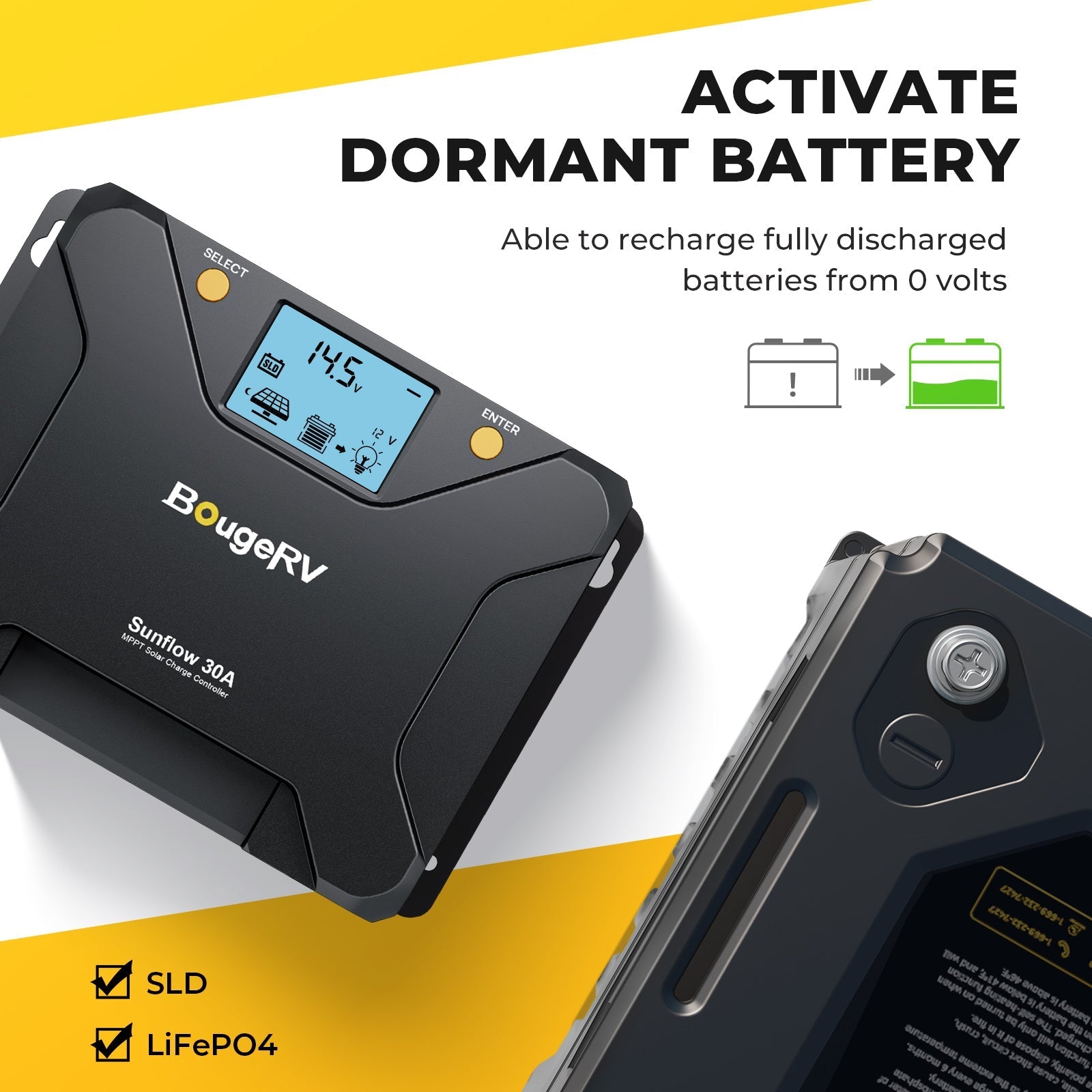 BougeRV 200W 12V Rigid Solar System Kit