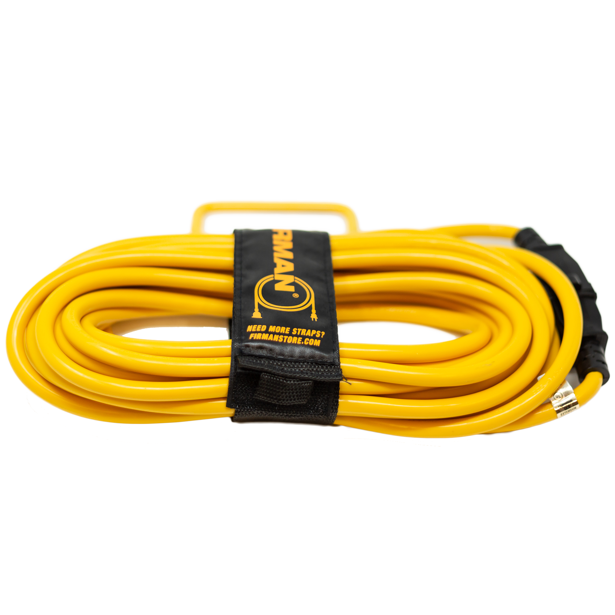 25ft Heavy Duty 5-15P to 5-15R Generator Utility Power Cord With Storage Strap