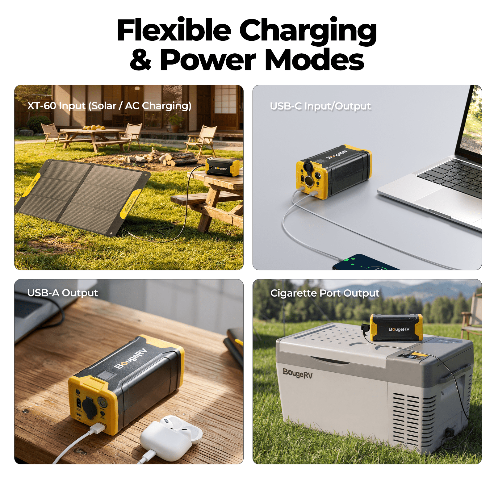 BougeRV 266Wh Portable Power Station for Fridge