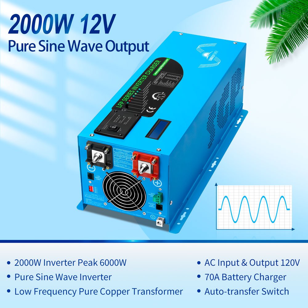 Low Frequency Inverter 3000W-DC12V (single phase) AC input 120V AC output 120V
