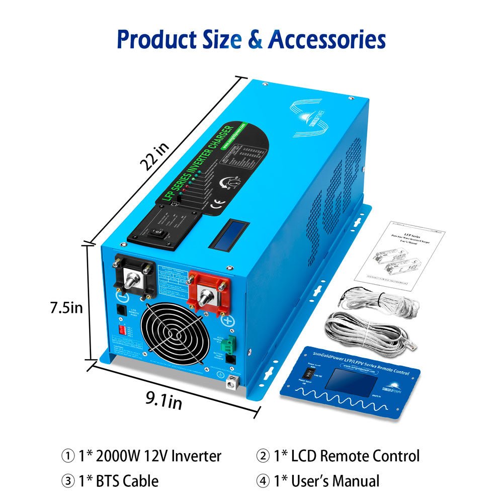 Low Frequency Inverter 3000W-DC12V (single phase) AC input 120V AC output 120V