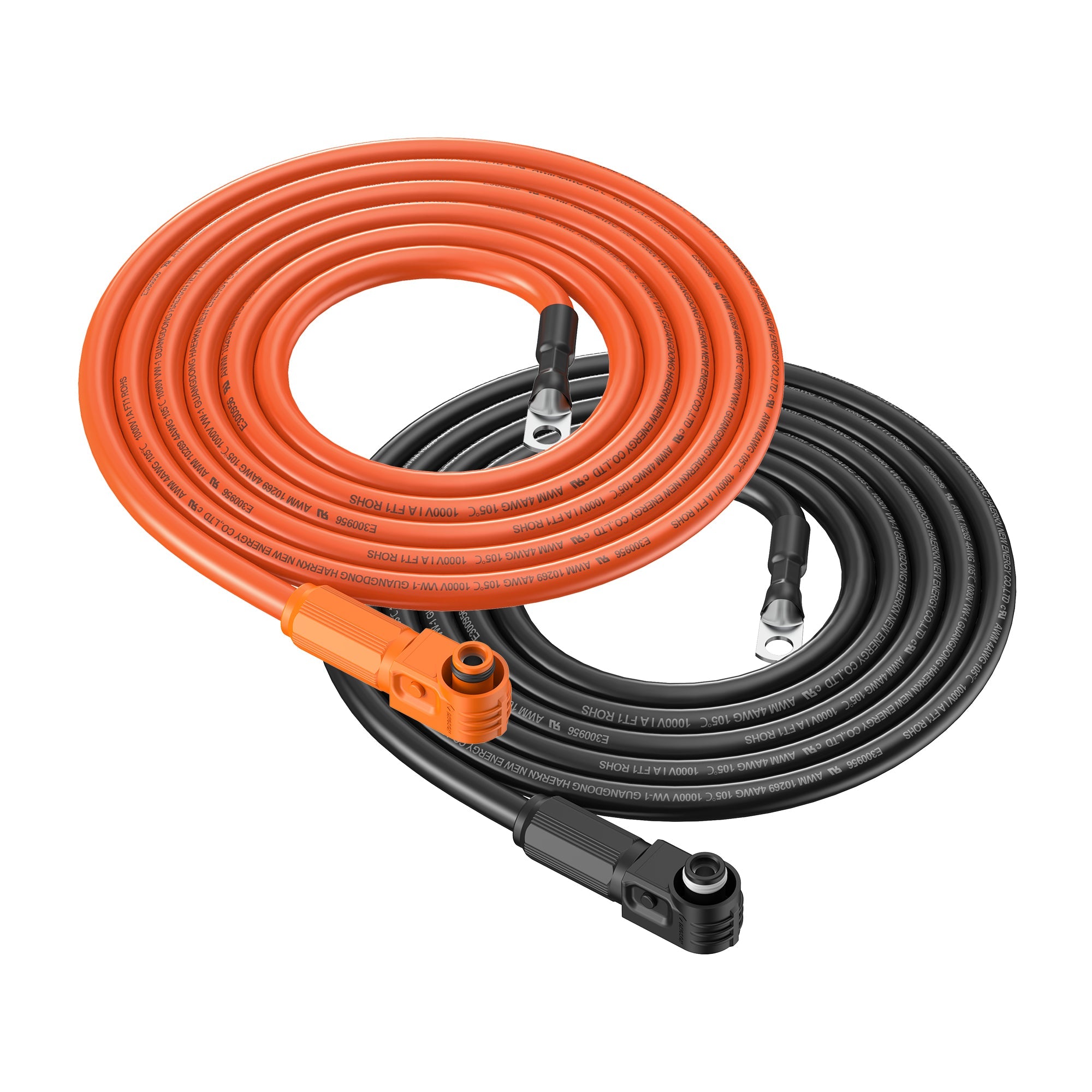 Rich Solar 4 Gauge (4AWG) Cable Wire Connect Battery to Inverter (Orange & Black) | Choose Feet/Length