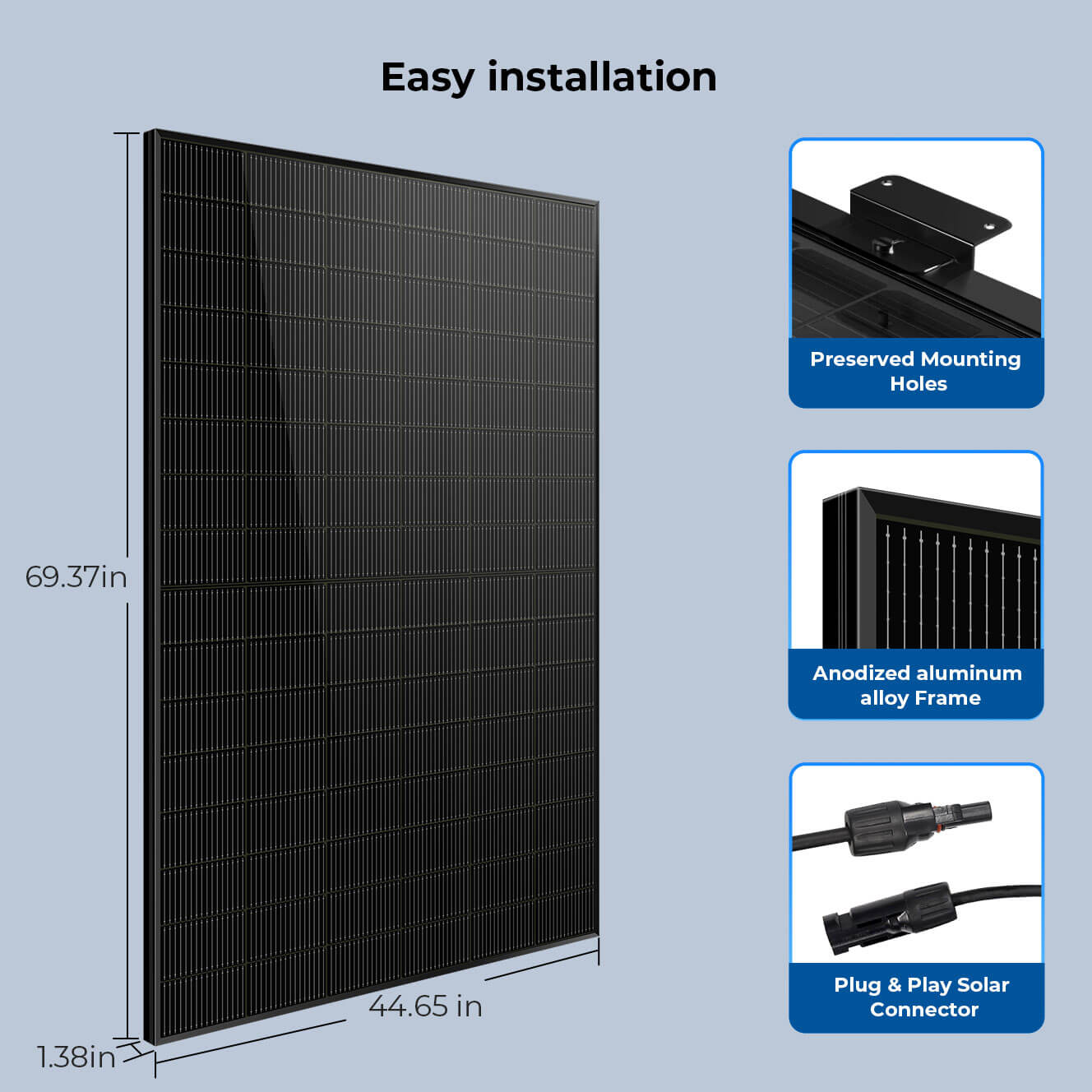 450 Watt Bifacial N-Type Monocrystalline Solar Panel SGN-450-BDG5 (32 PANELS)