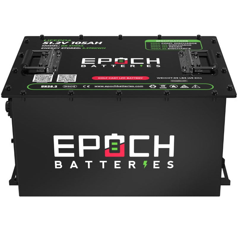 48V 105Ah - LiMax Series - Lithium (LiFePO4) Golf Cart Battery - Battery Only