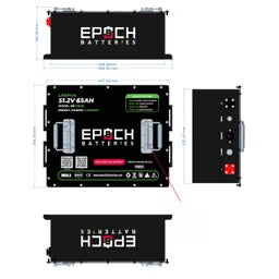 48V 65Ah - LiMax Series - Lithium (LiFePO4) Golf Cart Battery - Complete Kit