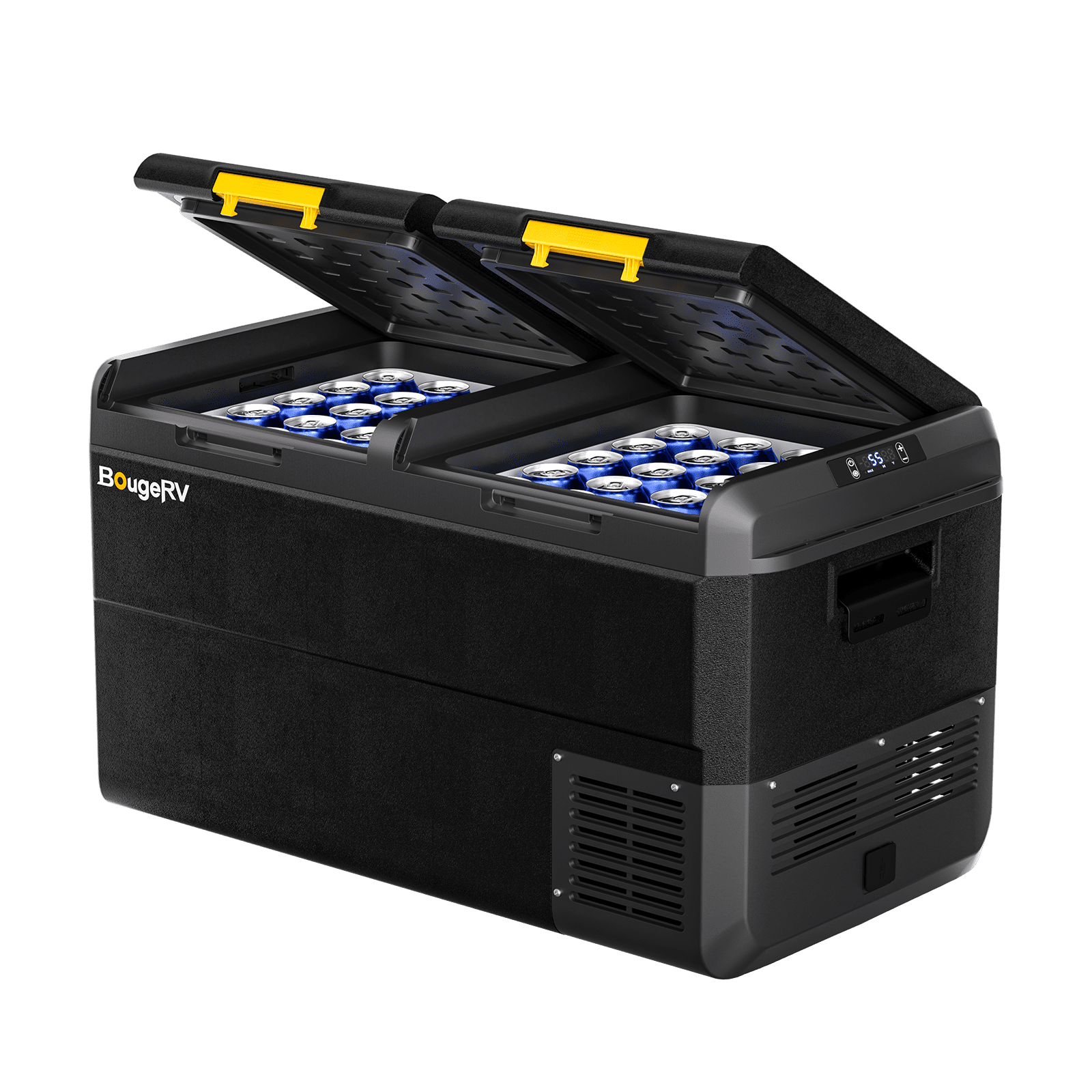 BougeRV CRS 79 Quart 12V Dual Zone Car Fridge Freezer
