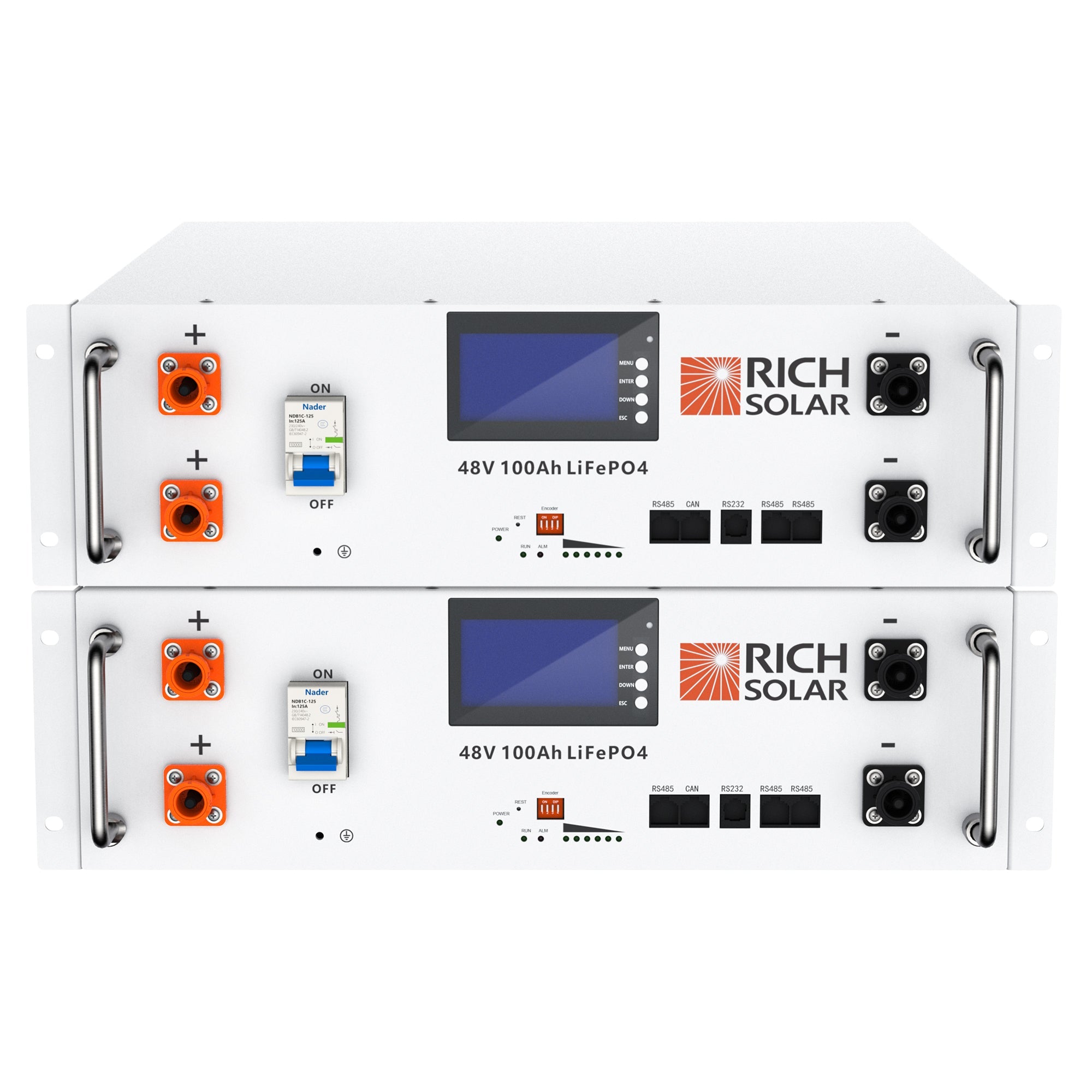 Rich Solar ALPHA 5 | 48V 100Ah LiFePO4 Battery | Premium 48V Server Rack Lithium Battery for Residential, Commercial, Off-Grid | 7,000 Lifetime Cycles
