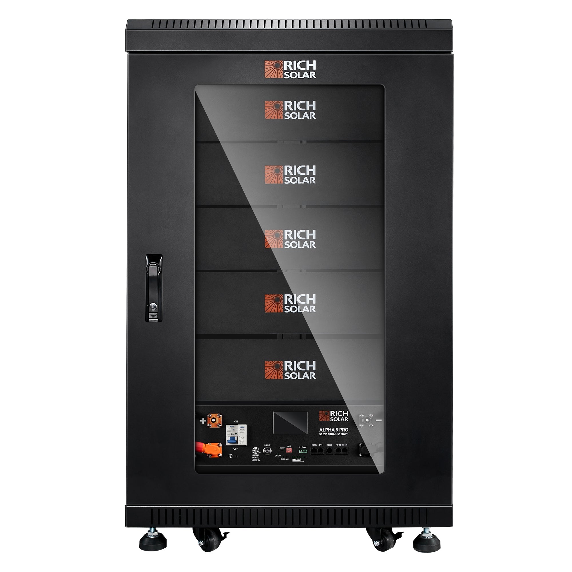 Rich Solar ALPHA 5 PRO | 51.2V 100Ah LiFePO4 Battery | Premium 48V Server Rack Lithium Battery for Residential, Commercial, RVs, Off-Grid | 7,000 Lifetime Cycles | 10 Year Warranty | UL1973, UL9540A Certified