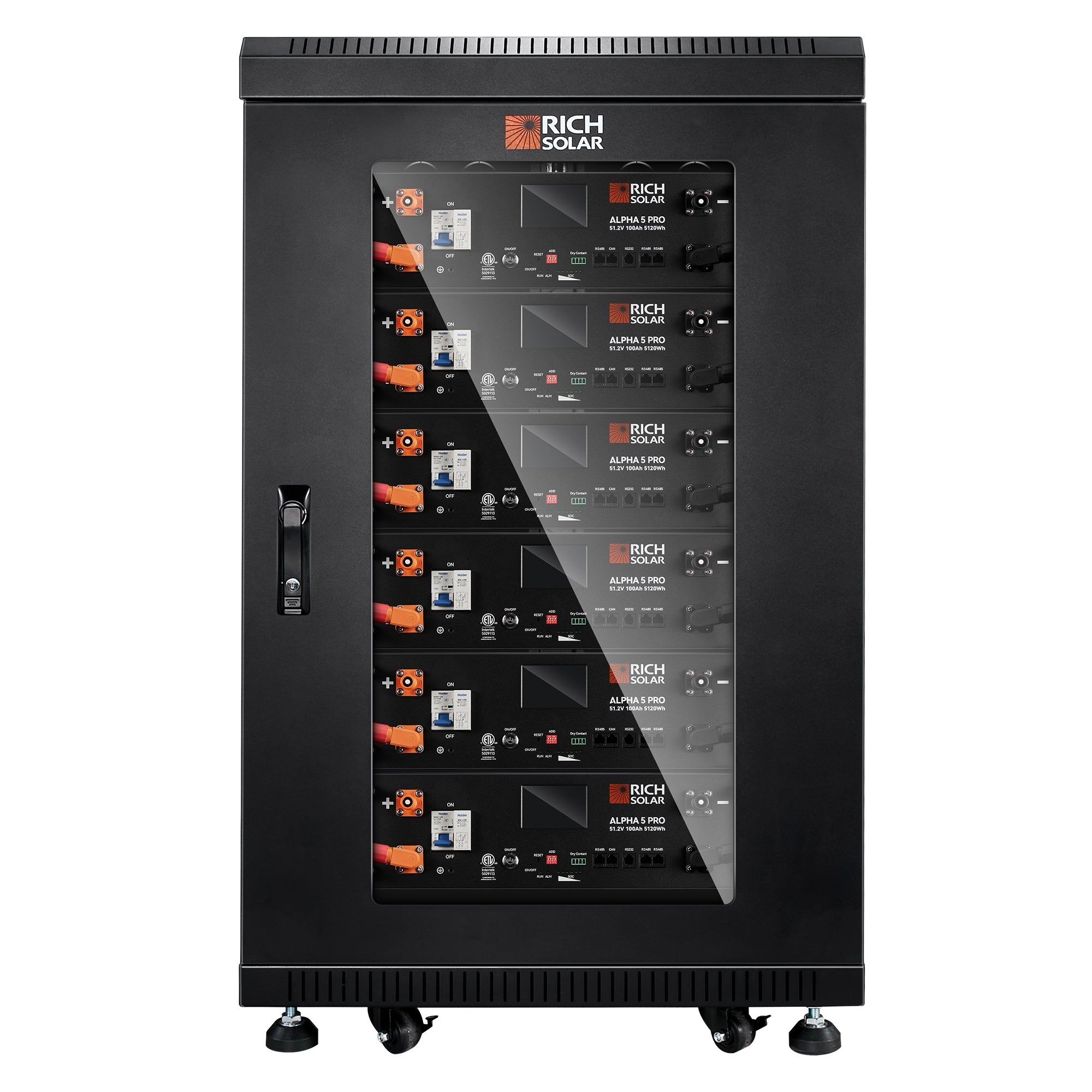 Rich Solar ALPHA 5 PRO | 51.2V 100Ah LiFePO4 Battery | Premium 48V Server Rack Lithium Battery for Residential, Commercial, RVs, Off-Grid | 7,000 Lifetime Cycles | 10 Year Warranty | UL1973, UL9540A Certified