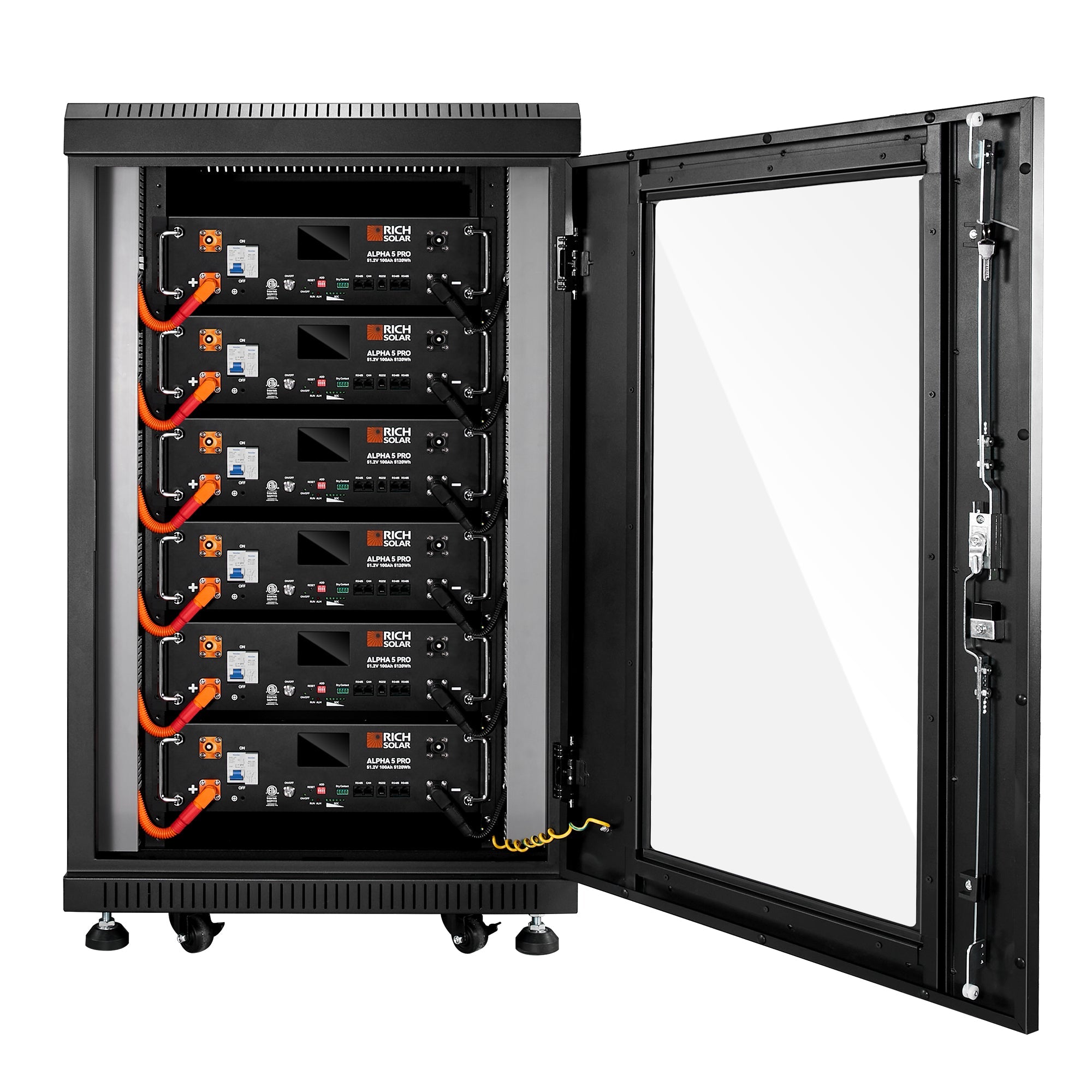Rich Solar ALPHA 5 PRO | 51.2V 100Ah LiFePO4 Battery | Premium 48V Server Rack Lithium Battery for Residential, Commercial, RVs, Off-Grid | 7,000 Lifetime Cycles | 10 Year Warranty | UL1973, UL9540A Certified