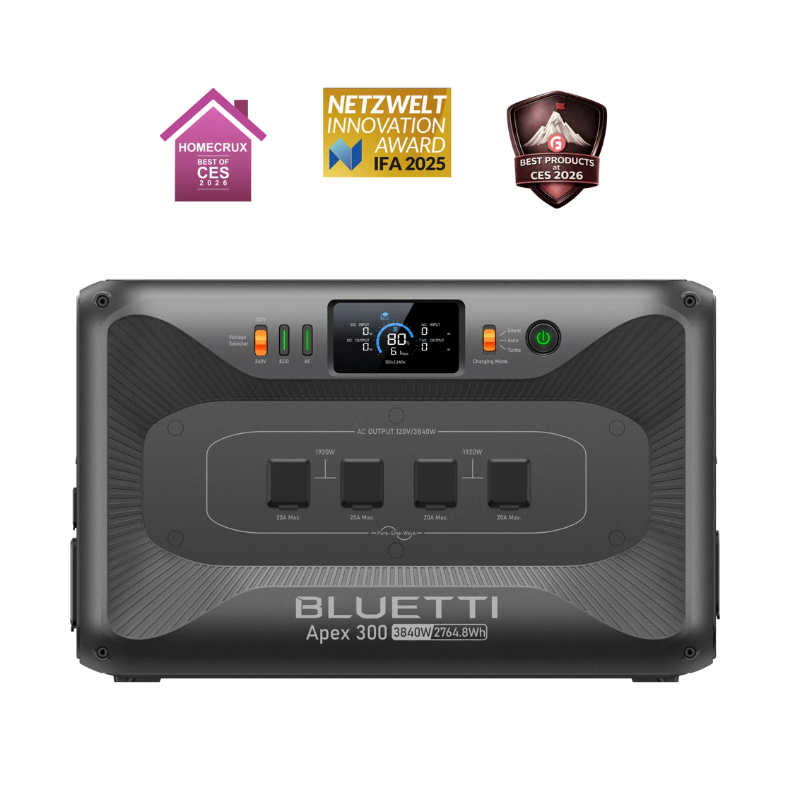 Bluetti Apex 300 Versatile Power Station | 3,840W, 2,764.8Wh