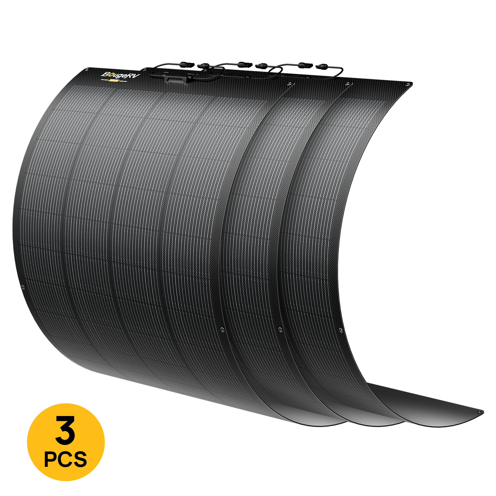 BougeRV Arch 2.0 200W N-Type Fiberglass Flexible Solar Panel