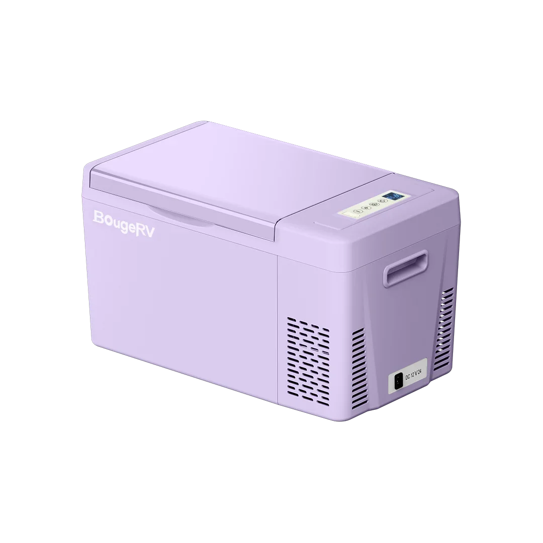BougeRV 12V 23 Quart Colorful Purple Portable Fridge