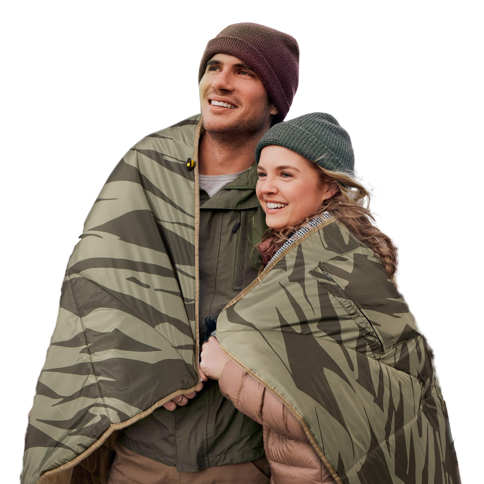 BougeRV 12V Portable Heated Blanket (Green)