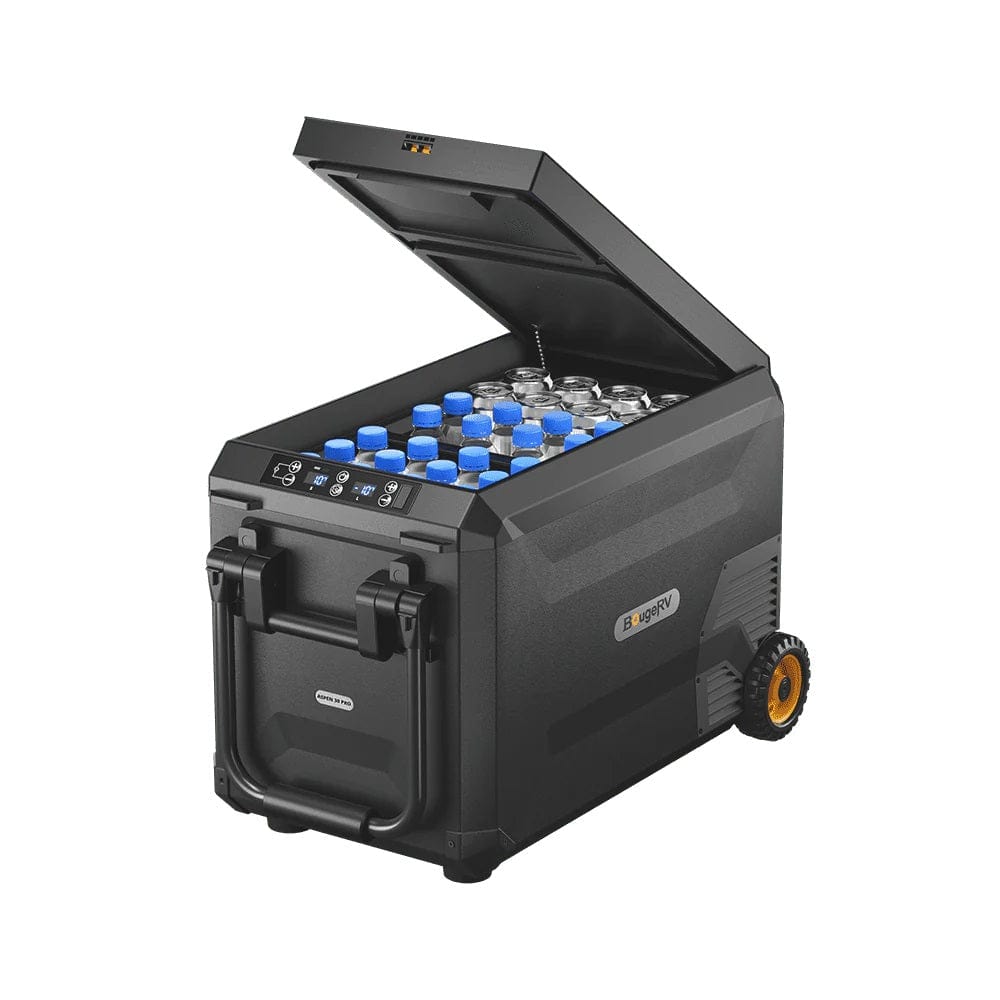 BougeRV ASPEN 30 PRO 34QT Dual Zone Wheeled 12V Portable Refrigerator