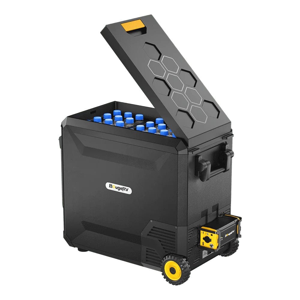 BougeRV ASPEN 50 PRO 53QT Dual Zone Wheeled 12V Portable Refrigerator