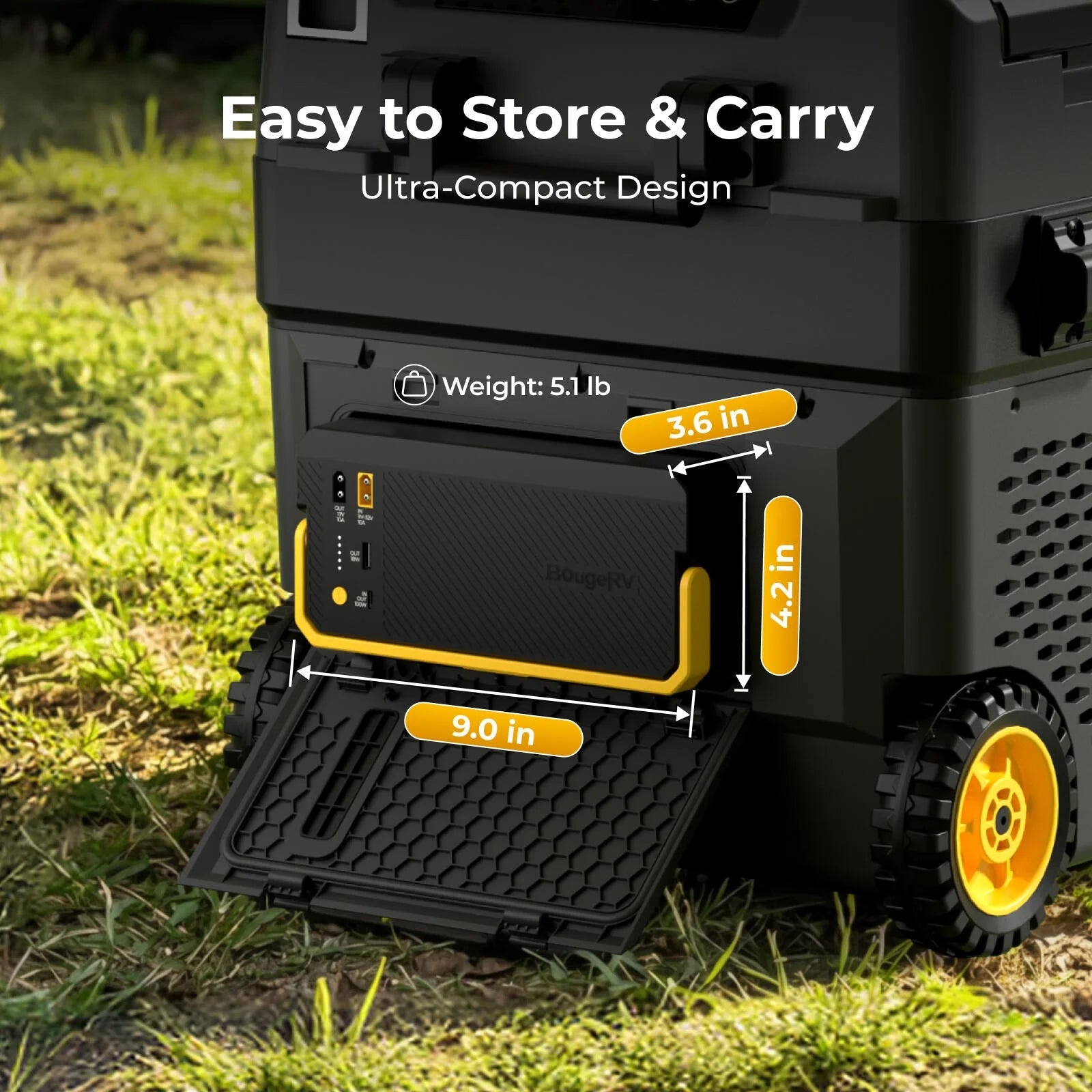 BougeRV New 240Wh Detachable Battery for CRH20/CRX3/CRD2 V2.0/ROCKY V3.0 Portable Fridges
