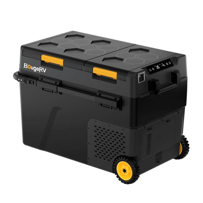BougeRV New CRD2 V2.0 52QT Dual Zone 12V Portable Fridge