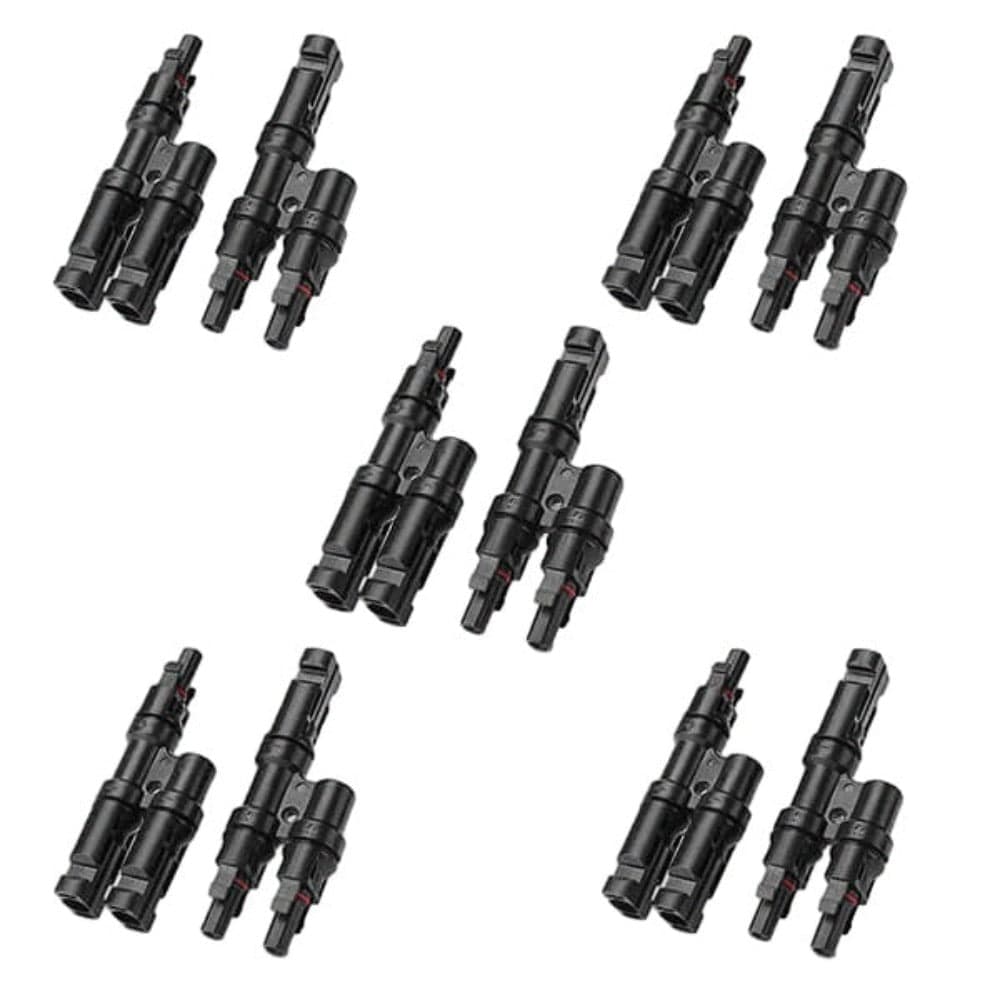 BougeRV Solar Branch Connectors Y Connector in Pair MMF+FFM Parallel Connection