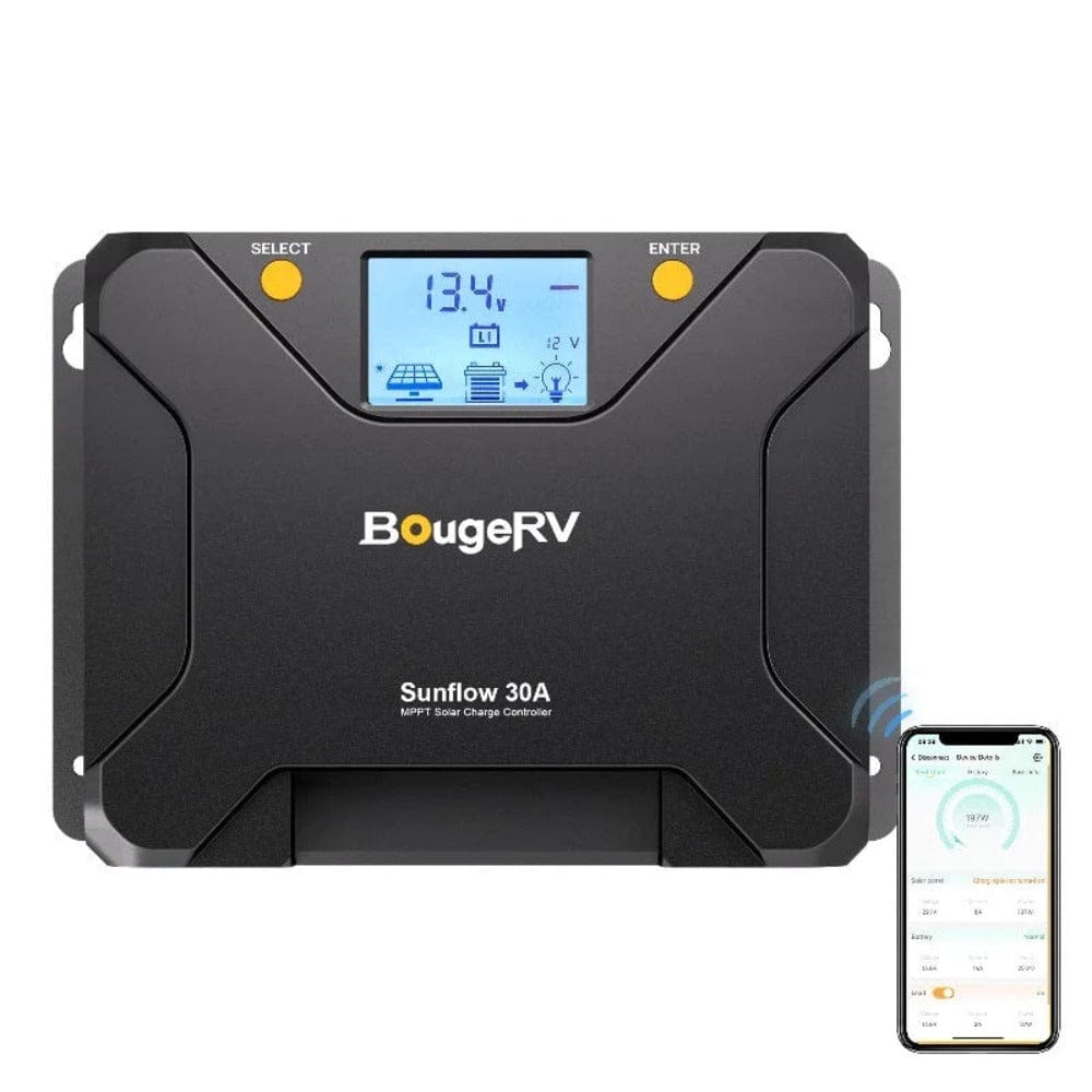 BougeRV Sunflow MPPT Solar Charge Controller 12V/24V