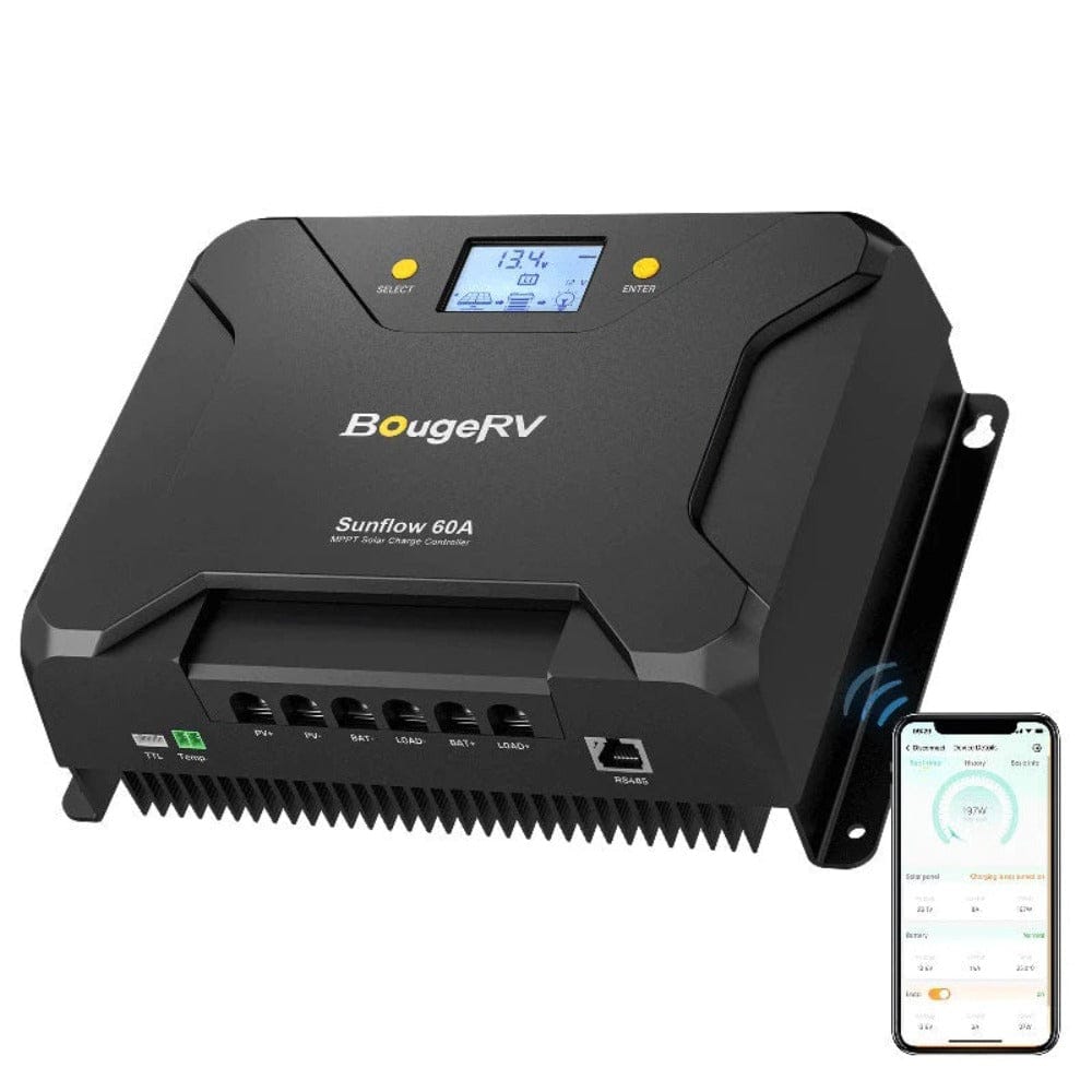 BougeRV Sunflow MPPT Solar Charge Controller 12V/24V