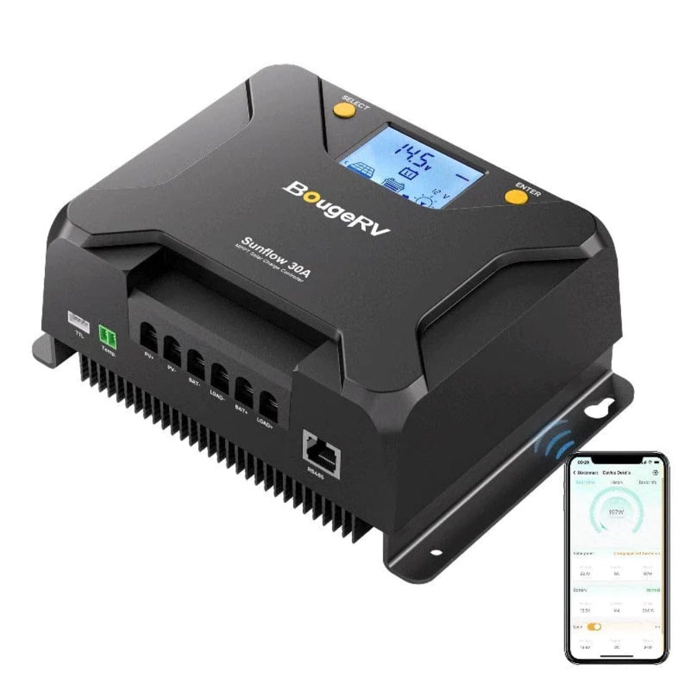 BougeRV Sunflow MPPT Solar Charge Controller 12V/24V