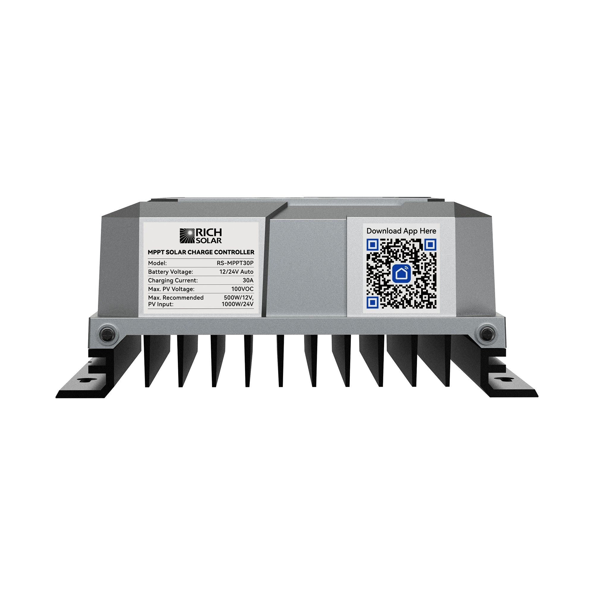Rich Solar BRAVO 30 | 30 Amp MPPT Solar Charge Controller | Premium 30A 12V/24V MPPT Solar Controller for RVs, Trailers, Campers, Vans, Boats, Off-Grid